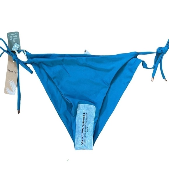SWIM Systems Holly Tie Side Bikini Bottom in Pacific Blue Size Medium NWT - Picture 7 of 12